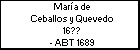 María de Ceballos y Quevedo