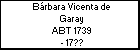 Bárbara Vicenta de Garay