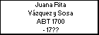 Juana Rita Vázquez y Sosa