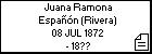 Juana Ramona Españón (Rivera)