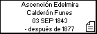Ascención Edelmira Calderón Funes