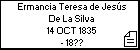 Ermancia Teresa de Jesús De La Silva