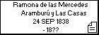 Ramona de las Mercedes Aramburú y Las Casas
