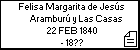 Felisa Margarita de Jesús Aramburú y Las Casas