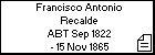 Francisco Antonio Recalde