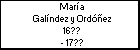 María Galíndez y Ordóñez