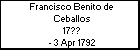 Francisco Benito de Ceballos
