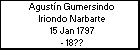 Agustín Gumersindo Iriondo Narbarte