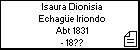 Isaura Dionisia Echagüe Iriondo
