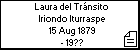 Laura del Tránsito Iriondo Iturraspe