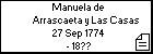 Manuela de Arrascaeta y Las Casas