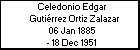 Celedonio Edgar Gutiérrez Ortiz Zalazar