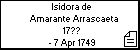 Isidora de Amarante Arrascaeta
