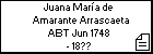Juana María de Amarante Arrascaeta