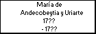 María de Andecobeytia y Uriarte