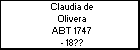 Claudia de Olivera