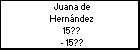 Juana de Hernández