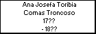 Ana Josefa Toribia Comas Troncoso