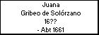 Juana Gribeo de Solórzano