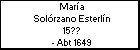 María Solórzano Esterlín
