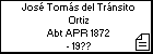José Tomás del Tránsito Ortiz