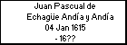 Juan Pascual de Echagüe Andía y Andía
