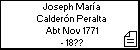 Joseph María Calderón Peralta