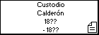 Custodio Calderón