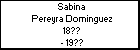 Sabina Pereyra Dominguez