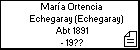 María Ortencia Echegaray (Echegaray)