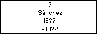 ? Sánchez