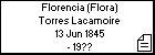 Florencia (Flora) Torres Lacamoire