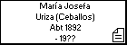 María Josefa Uriza (Ceballos)