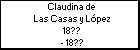 Claudina de Las Casas y López