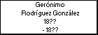 Gerónimo Rodríguez González
