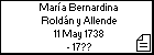 María Bernardina Roldán y Allende