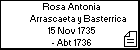 Rosa Antonia Arrascaeta y Basterrica