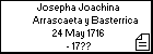 Josepha Joachina Arrascaeta y Basterrica
