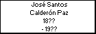 José Santos Calderón Paz
