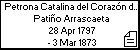 Petrona Catalina del Corazón de Jesús Patiño Arrascaeta