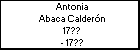 Antonia Abaca Calderón
