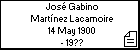 José Gabino Martínez Lacamoire