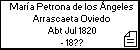 María Petrona de los Ángeles Arrascaeta Oviedo