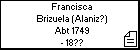 Francisca Brizuela (Alaniz?)