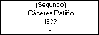 (Segundo) Cáceres Patiño