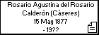 Rosario Agustina del Rosario Calderón (Cáseres)