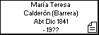 María Teresa Calderón (Barrera)