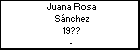 Juana Rosa Sánchez