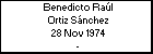 Benedicto Raúl Ortiz Sánchez