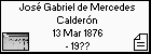 José Gabriel de Mercedes Calderón